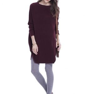 Hatch Collection Maternity Waffle Crew Dress P
